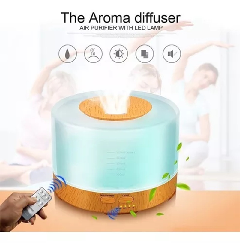 Humidificador Difusor base madera contro disponible en Yaxa Colombia